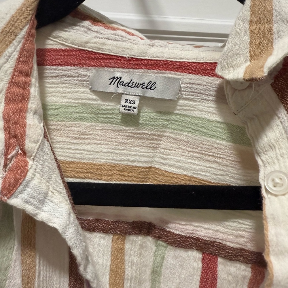 Madewell Striped Multicolor Women's Top - Picture 6 of 8